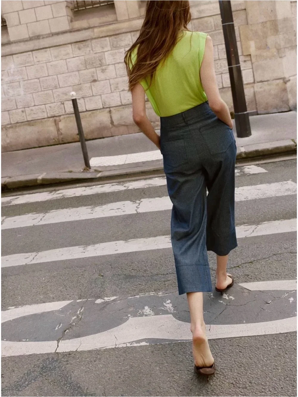 LINEN WIDE LEG PANTS NWT